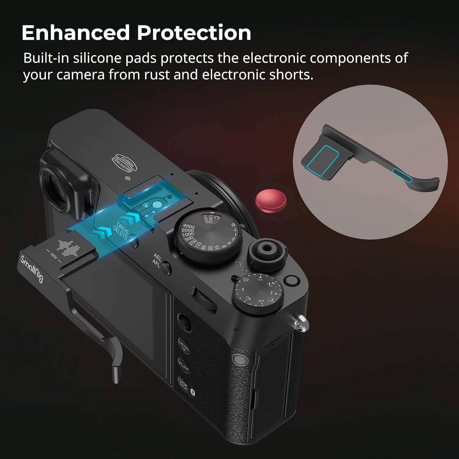 SmallRig Thumb Grip with Hot Shoe Cover for FUJIFILM X100VI / X100V