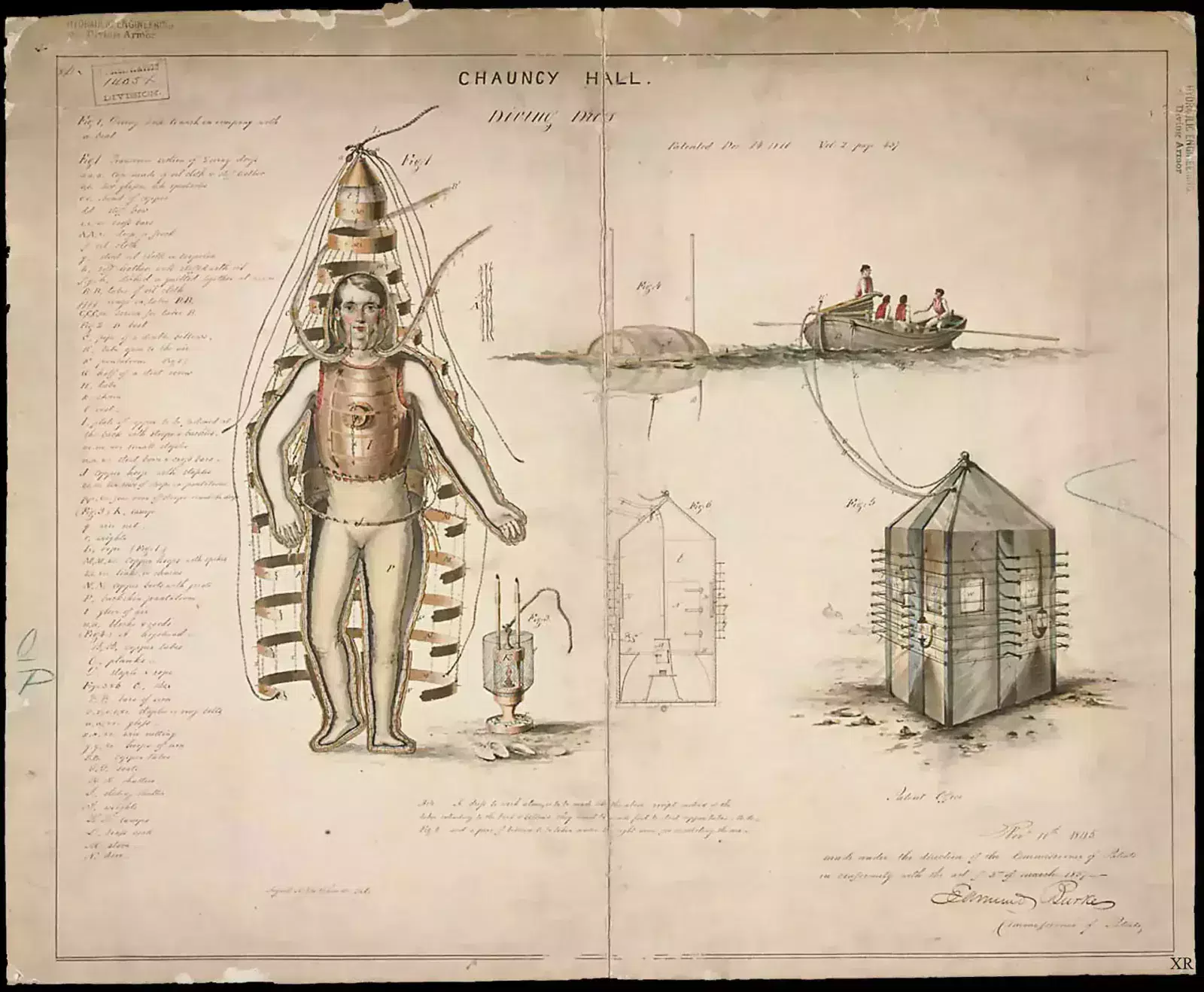 Leonardo da vinci diving suit sketch
