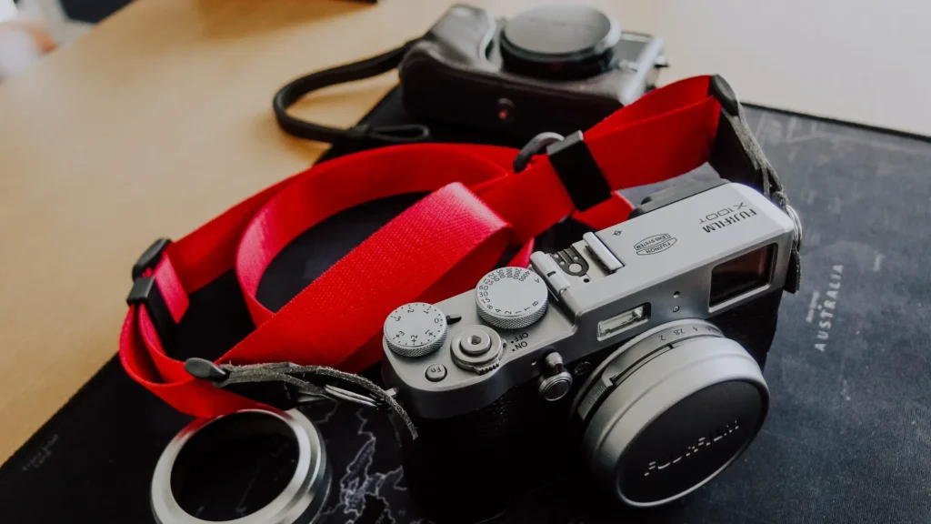 Fujifilm X100T with third party camera strap