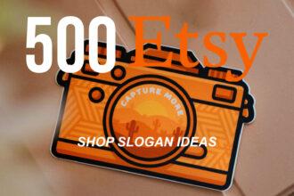 500 Etsy Shop Slogans Ideas