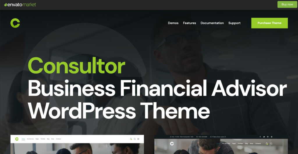 best WordPress themes for consultant: consultor