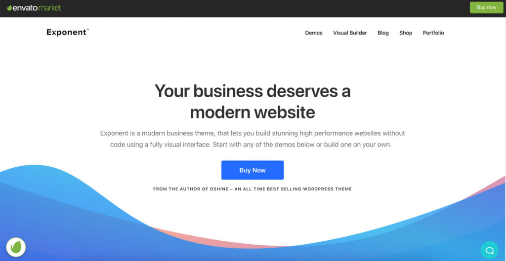 best WordPress themes for consultant: Exponent