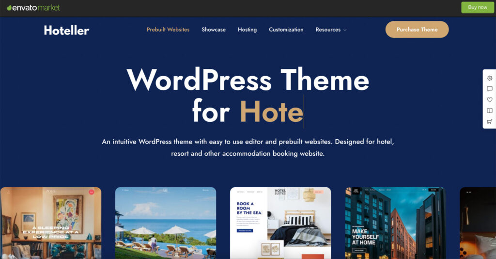 best WordPress themes for hotel: hoteller