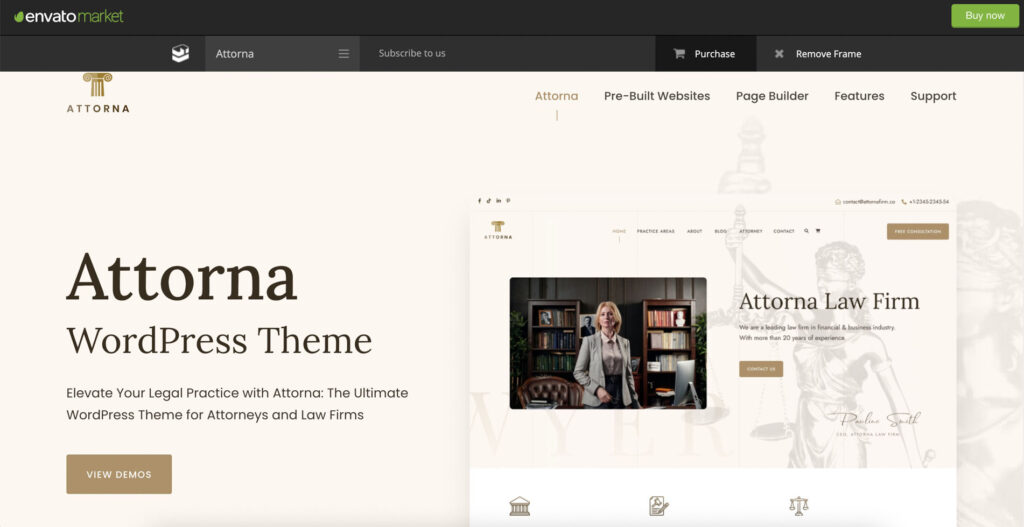 best WordPress themes for lawyer attorna