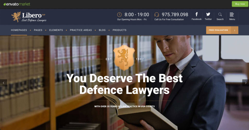 best WordPress themes for lawyer libero