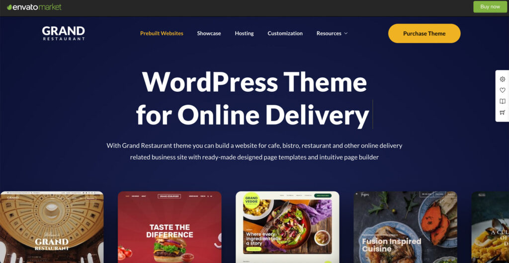 best WordPress themes for restaurant GRAND Restaurant