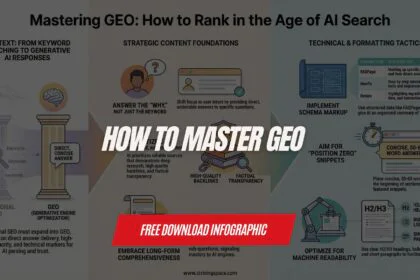 Generative Engine Optimization GEO infographic guide for SEO professionals
